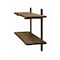 Alaterre Furniture Pomona 36"W Metal and Solid Wood Wall Shelf AMBA5720 - alternate 6